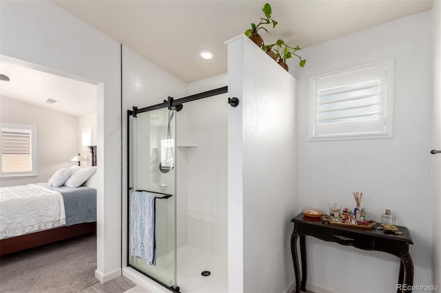 690 W 172nd Pl, Broomfield, CO 80023 - full bathroom with a stall shower, ensuite bath, and healthy amount of natural light