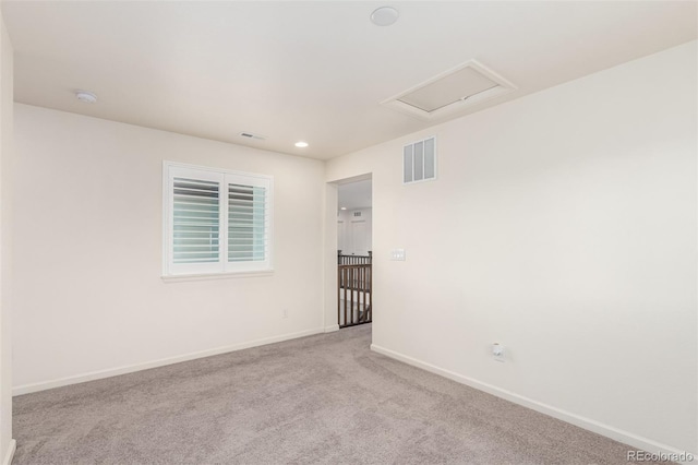 690 W 172nd Pl, Broomfield, CO 80023 - unfurnished room with attic access, carpet floors, a smoke detector, and recessed lighting