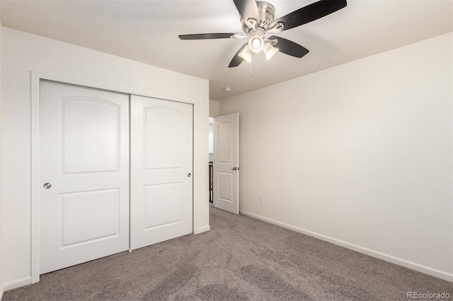690 W 172nd Pl, Broomfield, CO 80023 - unfurnished bedroom with carpet floors, a closet, and a ceiling fan