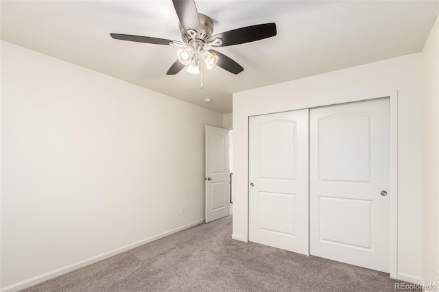 690 W 172nd Pl, Broomfield, CO 80023 - unfurnished bedroom featuring carpet floors, a closet, and a ceiling fan