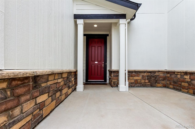690 W 172nd Pl, Broomfield, CO 80023 - doorway to property with stone siding