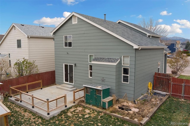 view of rear view of property