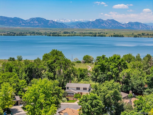 9025 Jellison Ct, Broomfield, CO 80021 - bird's eye view of a water and mountain view