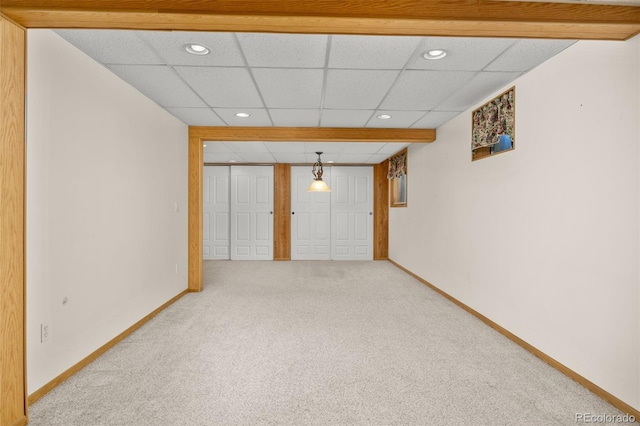 9025 Jellison Ct, Broomfield, CO 80021 - unfurnished room with carpet floors, recessed lighting, and a paneled ceiling