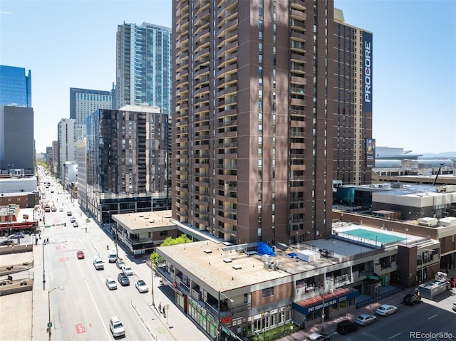 view of property with a city view