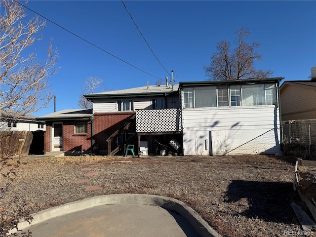 view of rear view of property