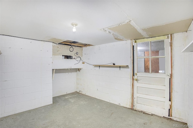 968 Terrace Cir, Colorado Springs, CO 80904 - view of unfinished basement