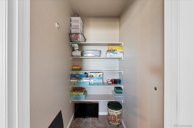 view of pantry