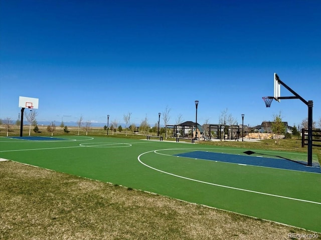 view of sport court with community basketball court