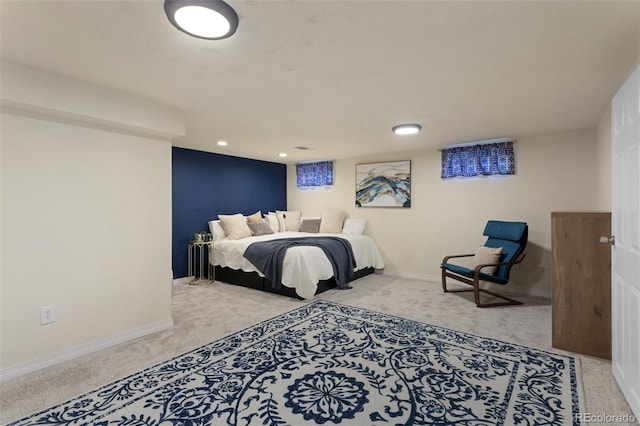 3300 Oneida St, Denver, CO 80207 - bedroom with carpet flooring, recessed lighting, and baseboards