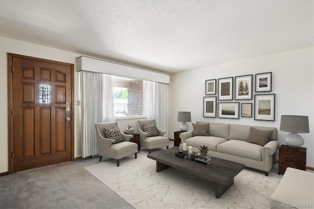 352 S Peoria Cir, Aurora, CO 80012 - living area featuring light carpet