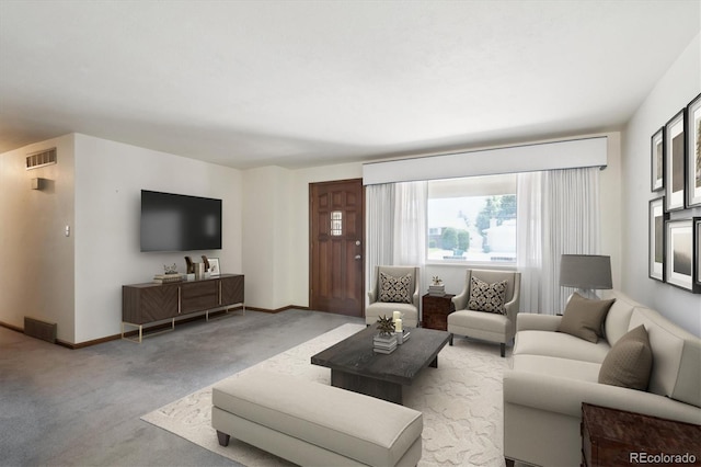 352 S Peoria Cir, Aurora, CO 80012 - living area with carpet flooring and baseboards
