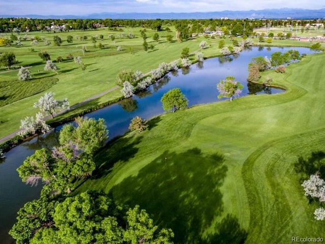 352 S Peoria Cir, Aurora, CO 80012 - bird's eye view of a golf club and a large body of water