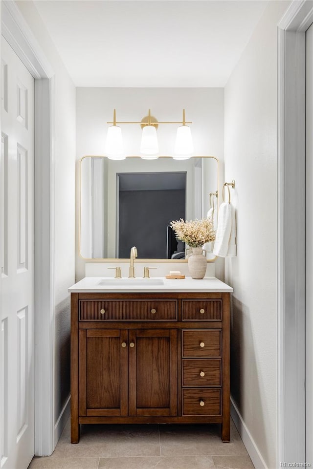 bathroom featuring vanity