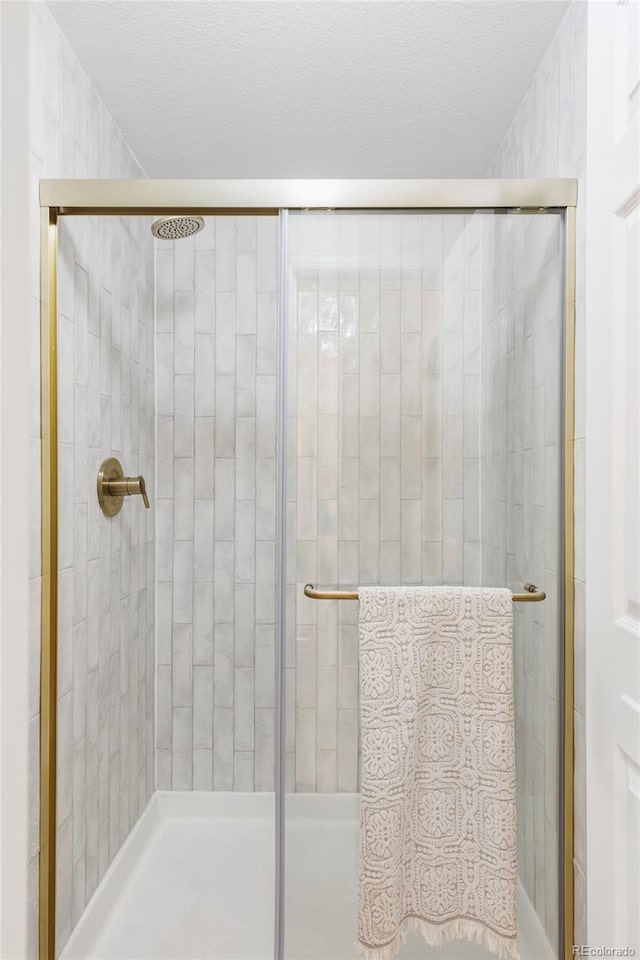 bathroom featuring walk in shower