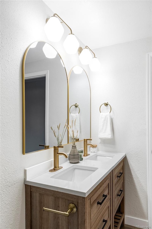 bathroom with vanity