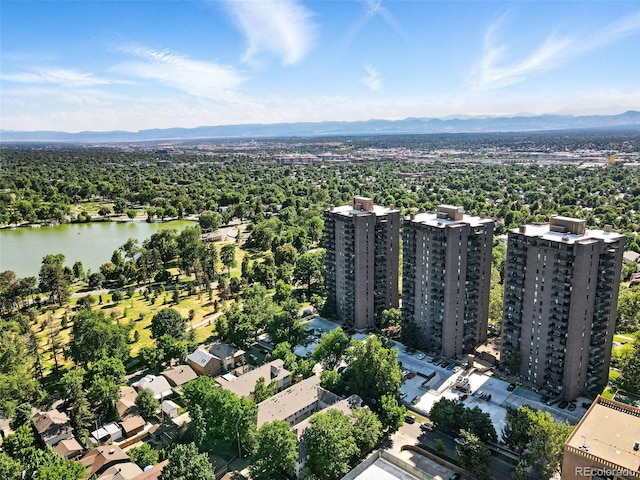 460 S Marion Pkwy Unit 801, Denver, CO 80209 - bird's eye view of a water and mountain view