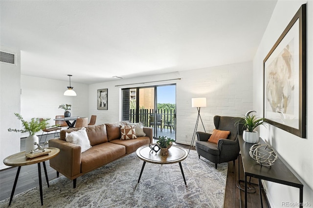 460 S Marion Pkwy Unit 801, Denver, CO 80209 - living room with wood finished floors