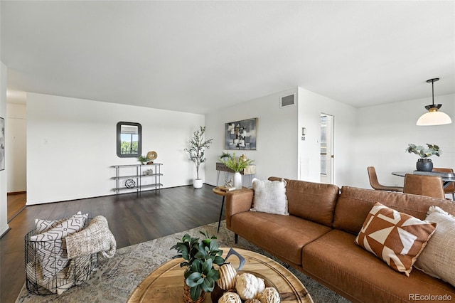 460 S Marion Pkwy Unit 801, Denver, CO 80209 - living room with dark wood finished floors