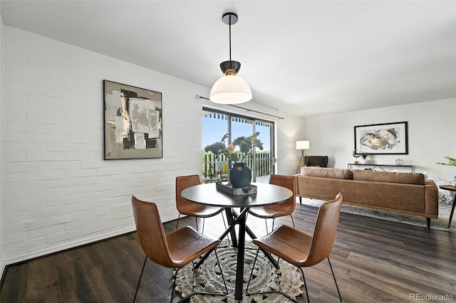 460 S Marion Pkwy Unit 801, Denver, CO 80209 - dining space with dark wood-type flooring