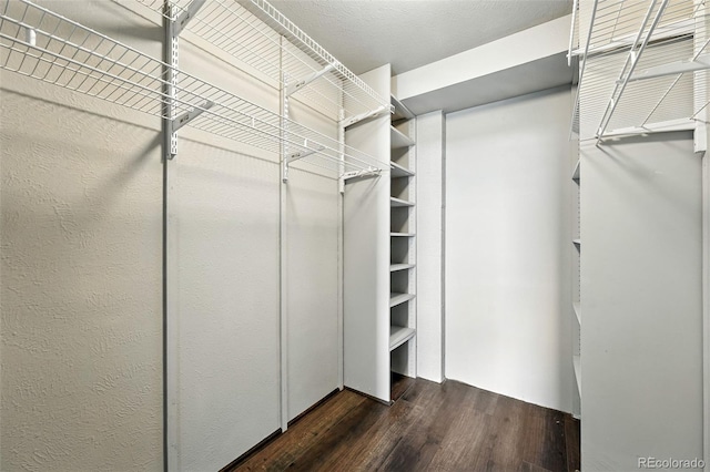 460 S Marion Pkwy Unit 801, Denver, CO 80209 - walk in closet featuring dark wood finished floors