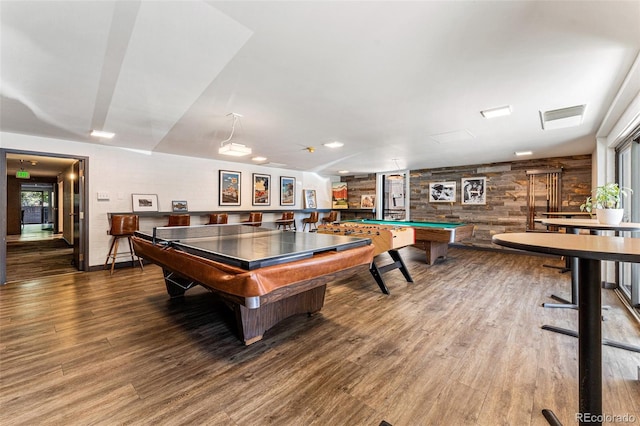 460 S Marion Pkwy Unit 801, Denver, CO 80209 - rec room featuring billiards and wood finished floors