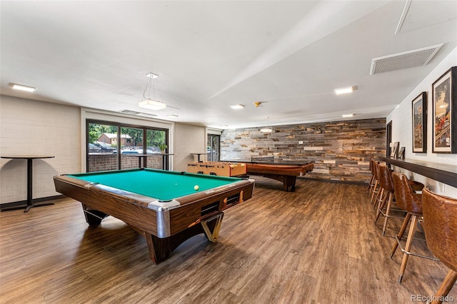 460 S Marion Pkwy Unit 801, Denver, CO 80209 - playroom with pool table and wood finished floors