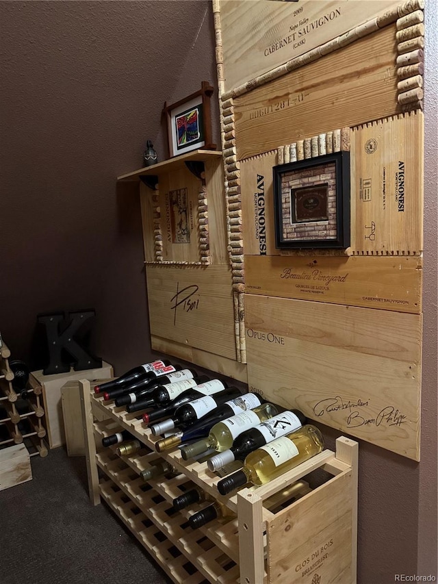 5416 S Lakeview St, Littleton, CO 80120 - wine room featuring carpet floors