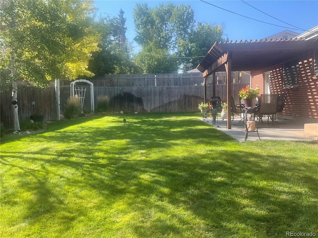 5416 S Lakeview St, Littleton, CO 80120 - view of yard with a patio area
