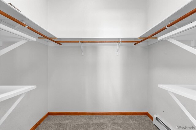 4860 County Road 140, Westcliffe, CO 81252 - spacious closet with a baseboard radiator and carpet floors