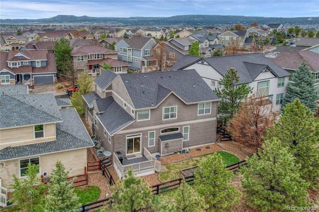 aerial view of residential area