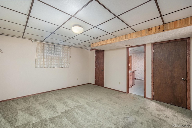 1401 S Paris Ct, Aurora, CO 80012 - unfurnished bedroom featuring carpet flooring, a drop ceiling, and ensuite bathroom