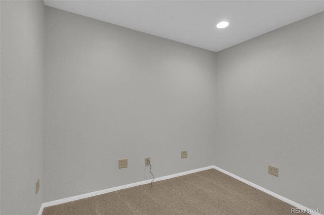 14463 E Wagon Trail Pl, Aurora, CO 80015 - empty room featuring carpet flooring and recessed lighting