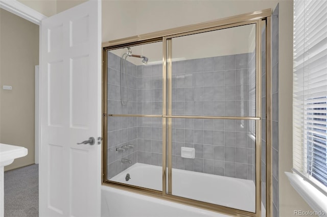 14463 E Wagon Trail Pl, Aurora, CO 80015 - full bath with bath / shower combo with glass door