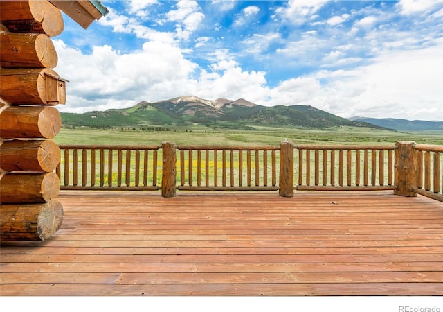1000 N County Road 33, Como, CO 80432 - wooden terrace with a mountain view