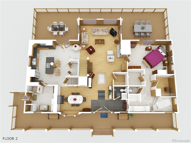 1000 N County Road 33, Como, CO 80432 - view of room layout