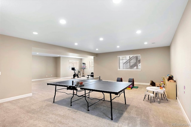 22891 E Union Cir, Aurora, CO 80015 - game room featuring recessed lighting and light carpet