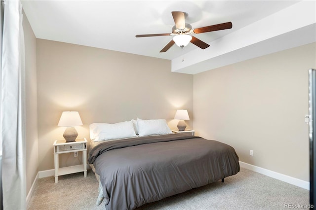 22891 E Union Cir, Aurora, CO 80015 - carpeted bedroom with baseboards and a ceiling fan