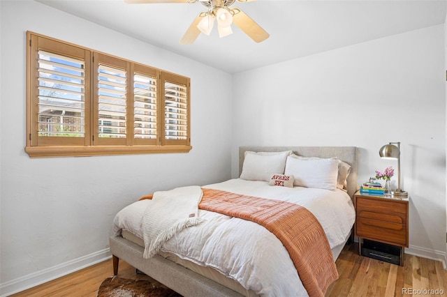1335 Jasmine St, Denver, CO 80220 - bedroom with wood finished floors and a ceiling fan