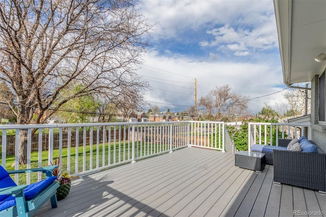 3841 W Quinn Pl, Denver, CO 80236 - wooden terrace featuring a fenced backyard