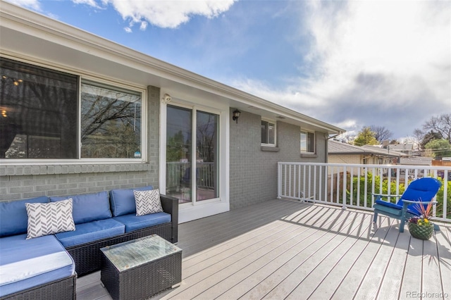 3841 W Quinn Pl, Denver, CO 80236 - wooden terrace featuring outdoor lounge area