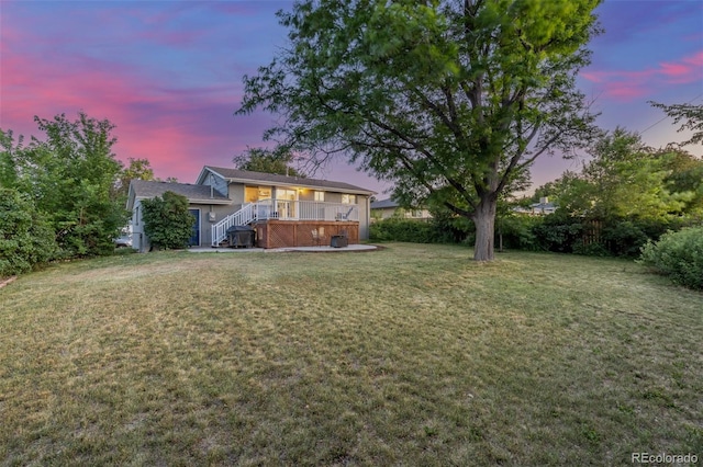 3841 W Quinn Pl, Denver, CO 80236 - view of green lawn with stairs