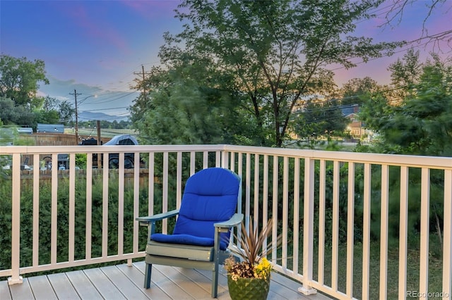 3841 W Quinn Pl, Denver, CO 80236 - view of deck at dusk