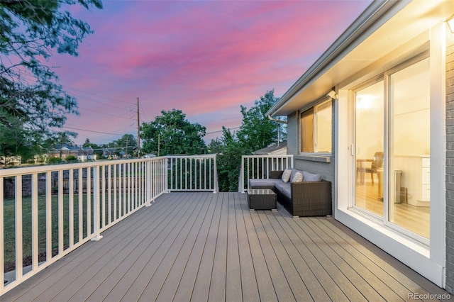 3841 W Quinn Pl, Denver, CO 80236 - view of deck at dusk