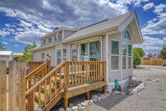 10795 County Road 197a Unit 184, Nathrop, CO 81236 - rear view of house featuring a wooden deck