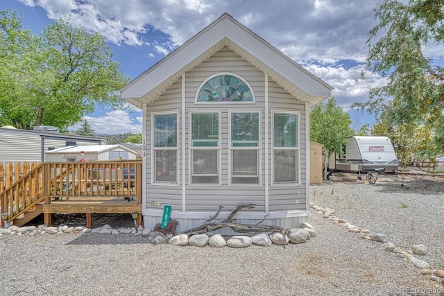 10795 County Road 197a Unit 184, Nathrop, CO 81236 - view of side of home featuring a wooden deck