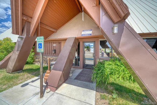 10795 County Road 197a Unit 184, Nathrop, CO 81236 - view of exterior entry with stucco siding