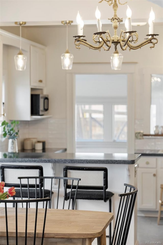 view of dining room