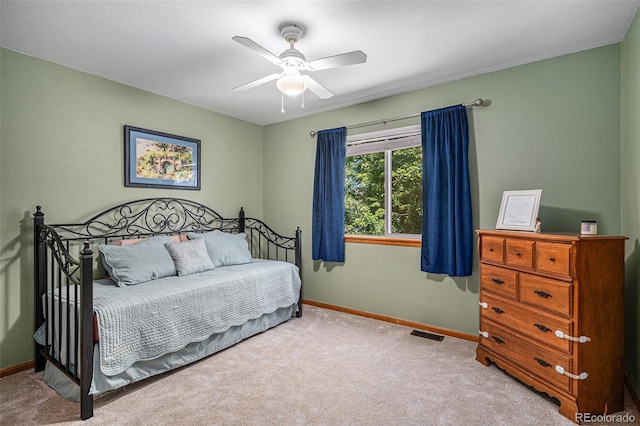 9640 Moss Rose Cir, Highlands Ranch, CO 80129 - carpeted bedroom featuring baseboards and ceiling fan