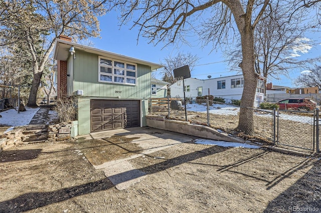 view of front of house featuring a garage